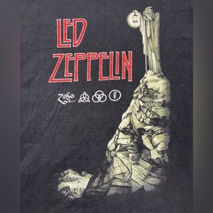LED ZEPPLIN The Hermit 2000s Black Concert Band Tee Vintage Shirt Size XL